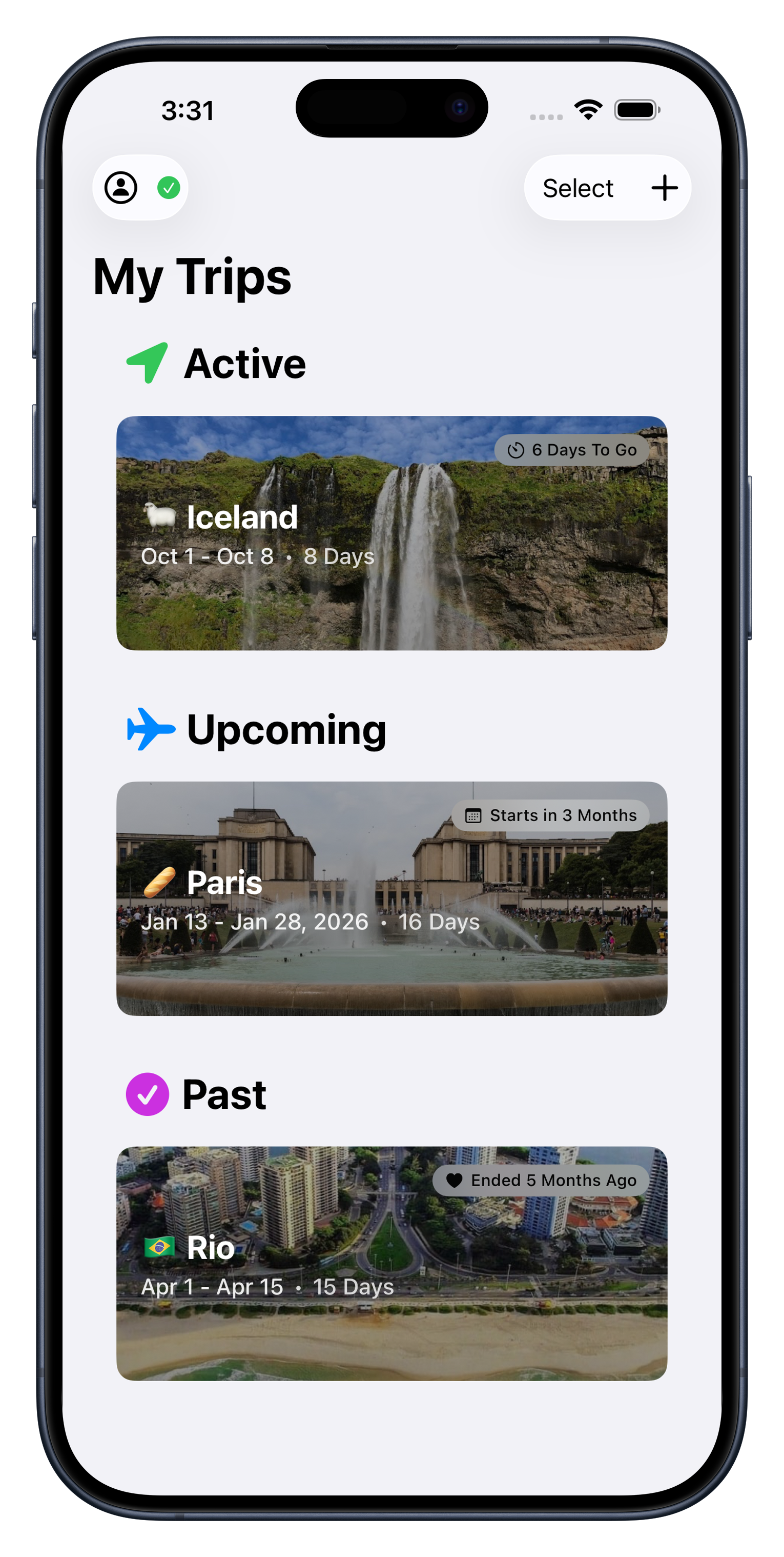 Avventura app preview